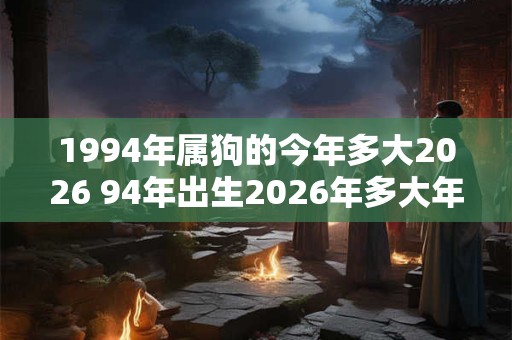 1994年属狗的今年多大2026 94年出生2026年多大年龄