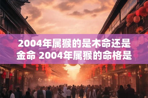 2004年属猴的是木命还是金命 2004年属猴的命格是木还是金