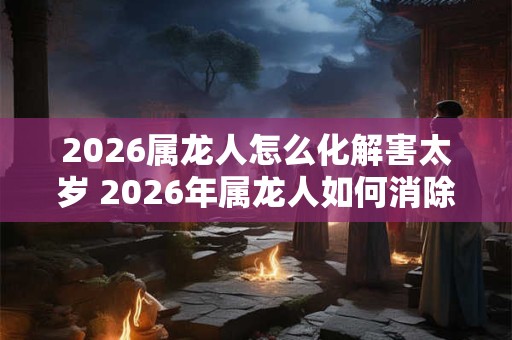 2026属龙人怎么化解害太岁 2026年属龙人如何消除太岁之害