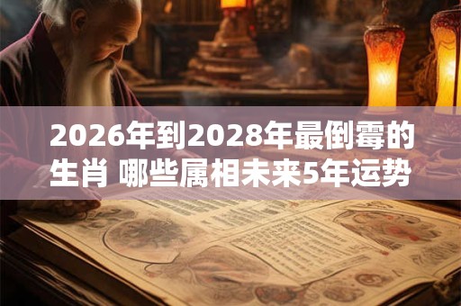 2026年到2028年最倒霉的生肖 哪些属相未来5年运势很糟糕