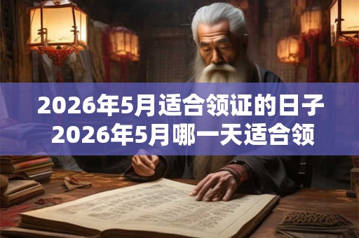 2026年5月适合领证的日子 2026年5月哪一天适合领结婚证
