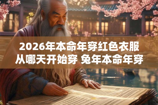 2026年本命年穿红色衣服从哪天开始穿 兔年本命年穿红色穿多久