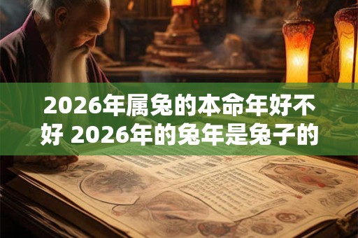 2026年属兔的本命年好不好 2026年的兔年是兔子的本命年吗