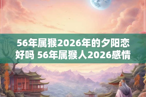 56年属猴2026年的夕阳恋好吗 56年属猴人2026感情运势