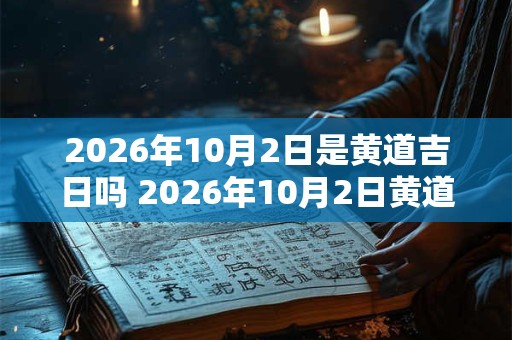 2026年10月2日是黄道吉日吗 2026年10月2日黄道吉日