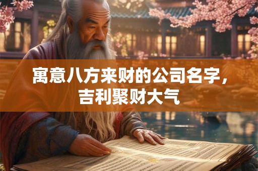 寓意八方来财的公司名字,吉利聚财大气 寓意八方来财的公司名字,吉利聚财大气