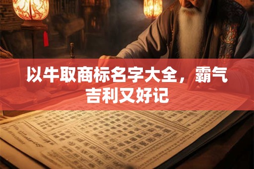 以牛取商标名字大全,霸气吉利又好记 以牛取商标名字大全,霸气吉利又好记