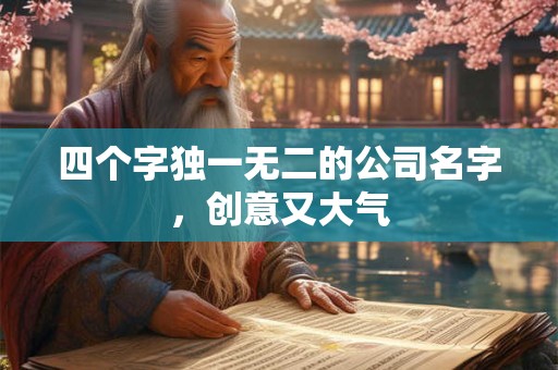 四个字独一无二的公司名字，创意又大气