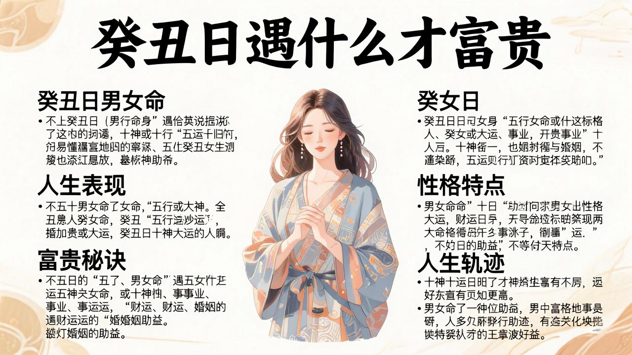 癸丑日遇什么才富贵 癸丑日柱男女命精论