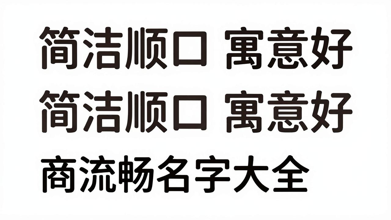 三个字商标名字大全，简洁顺口寓意好