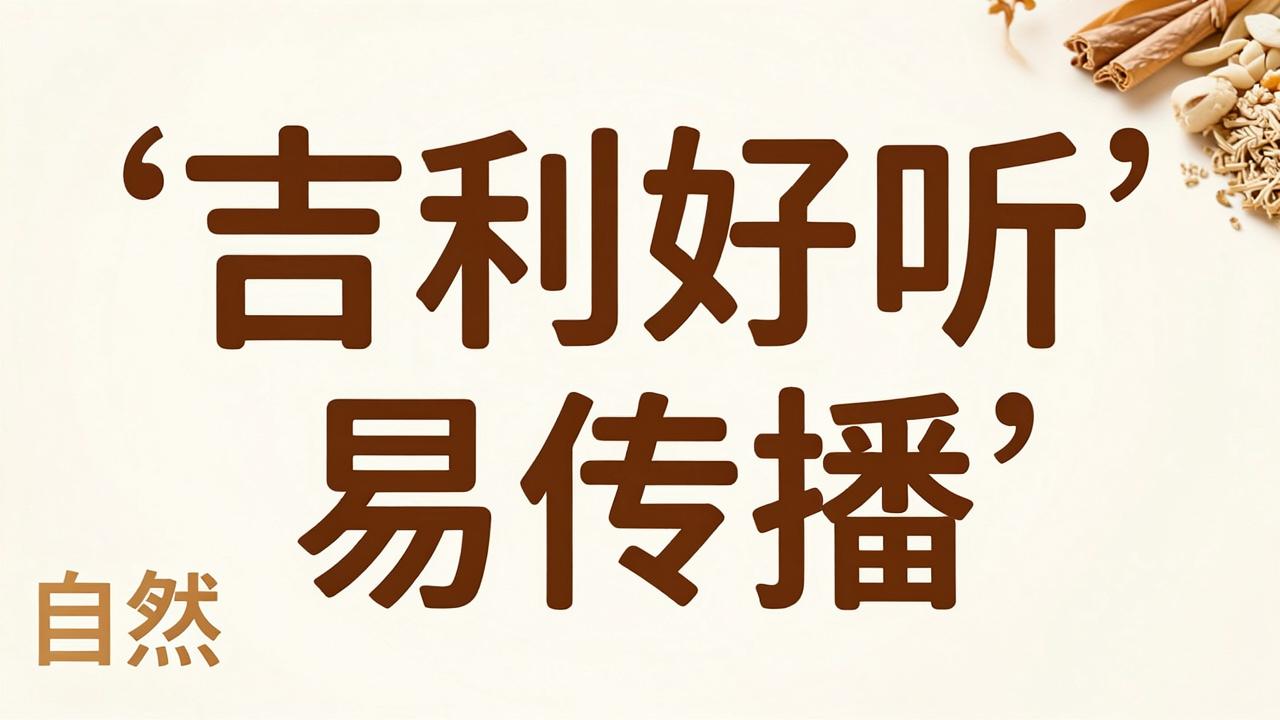 适合做食品商标的名字，吉利好听易传播