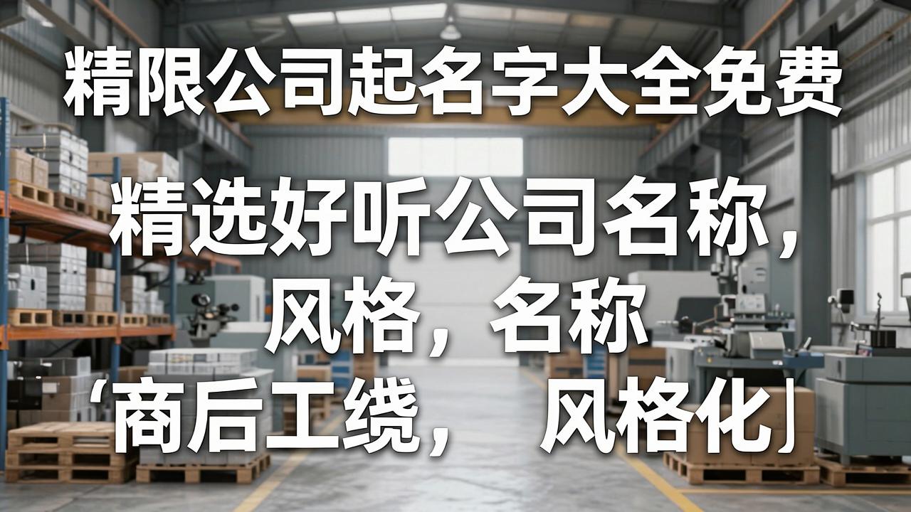 有限公司起名字大全免费，精选好听公司名称