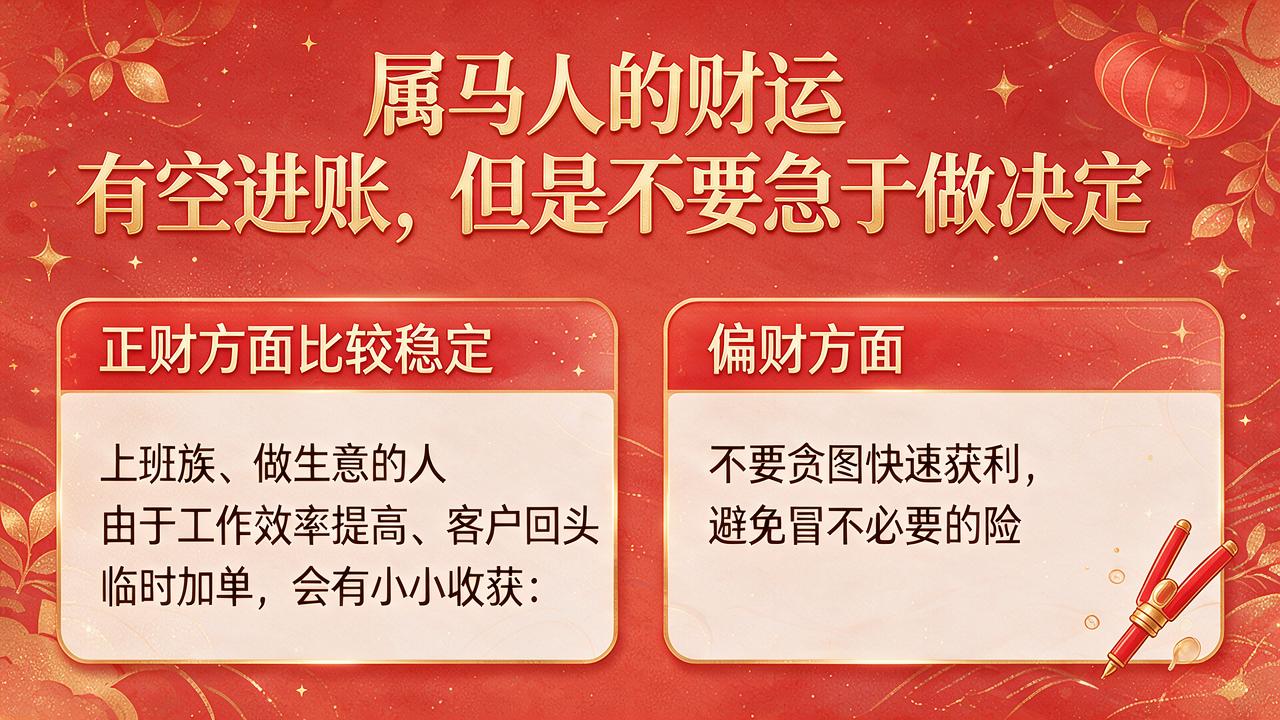 属马人今日财运,属马人今日财运最佳时间