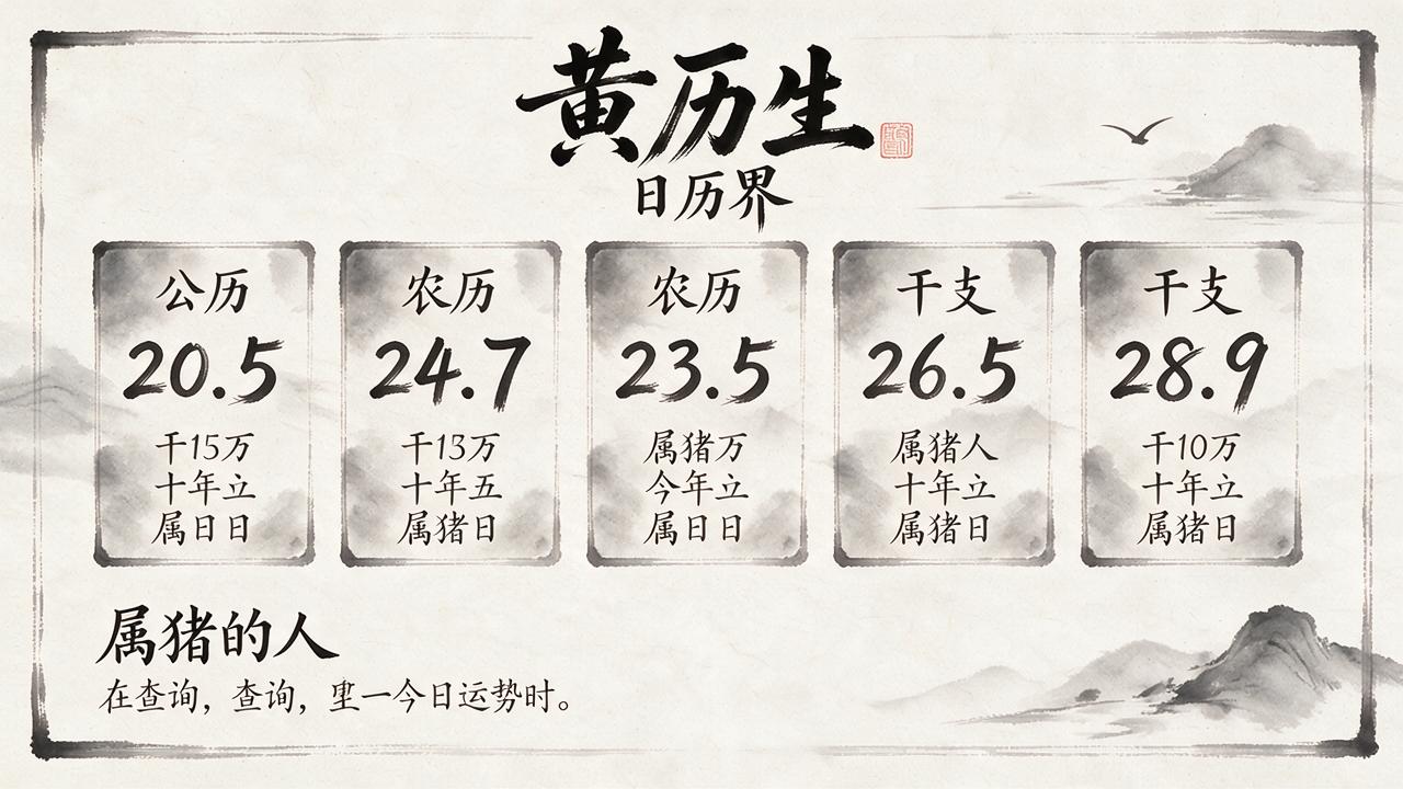 属猪今日运势查询,属猪今日运势查询水墨先生