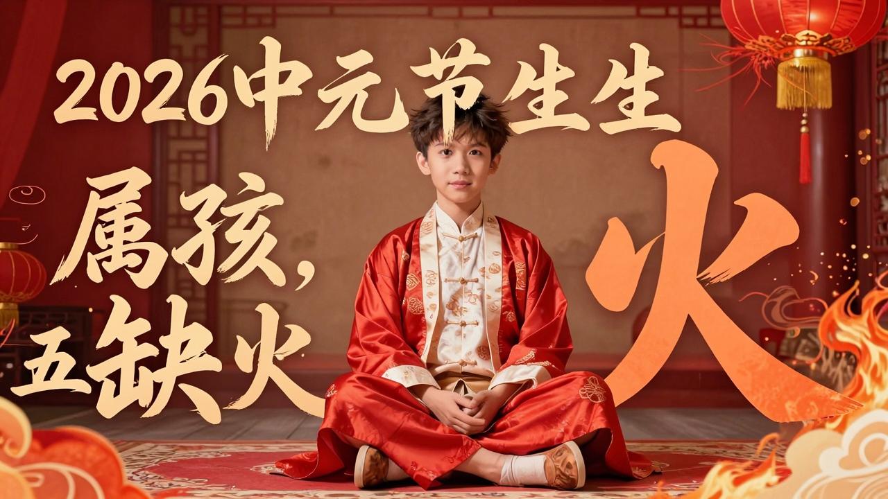 2026年中元节出生属虎男孩五行缺火取名